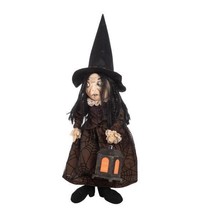 Ebony Witch Halloween Joe Spencer Gathered Traditions Art Doll - $110.53