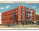 Hotel Powers Fargo North Dakota ND UNP Linen Postcard W20 - $2.92