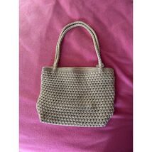 Lina Women’s Woven Shoulder Bag Beige Top Zipper Snap Casual Classic Boh... - $24.25