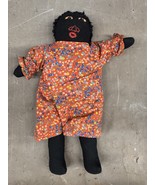 Vintage Rare African American Folk Art Child Cloth Rag Doll Handmade Pri... - €192,45 EUR