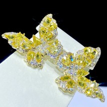 Luxury Multi Color Cubic Zirconia Butterfly Earrings for Women Party Jewelry Acc - £28.68 GBP