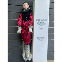 Vintage L&#39;homme Roger Galley Paris Pierrot Doll With Box - 18&quot; long - £39.51 GBP