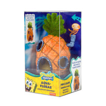 SpongeBob Aqua-Floras Living Pineapple House Aquarium Ornament 1ea/MD - £31.80 GBP