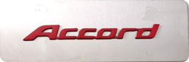 HONDA CIVIC  3D Red Script Mini  Plate  4&quot; x 12&quot;- Self Adhesive - $38.61
