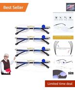 Lightweight Presbyopia Glasses with Smart Zoom &amp; Blue Light Protection -... - $791.86 MXN