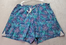 Chaus Swim Short Womens Size 3X Multicolor Hawaiin 100% Cotton Pockets D... - $18.89