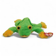 Ty Beanie Baby Retired 1997 Smoochy The Frog Plush Toy Green &amp; Yellow Co... - $13.60 CAD