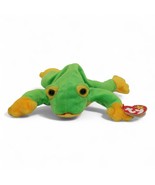 Ty Beanie Baby Retired 1997 Smoochy The Frog Plush Toy Green &amp; Yellow Co... - $13.58 CAD