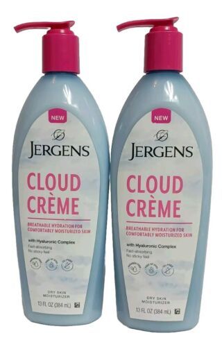2x Jergens Cloud Creme Dry Skin Moisturizer W Hyaluronic Complex 13 Oz. - $22.95
