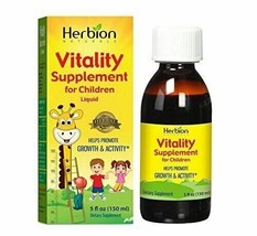 NEW Herbion Naturals Vitality Supplement for Children Tasty Energy Booster 5floz - $12.81