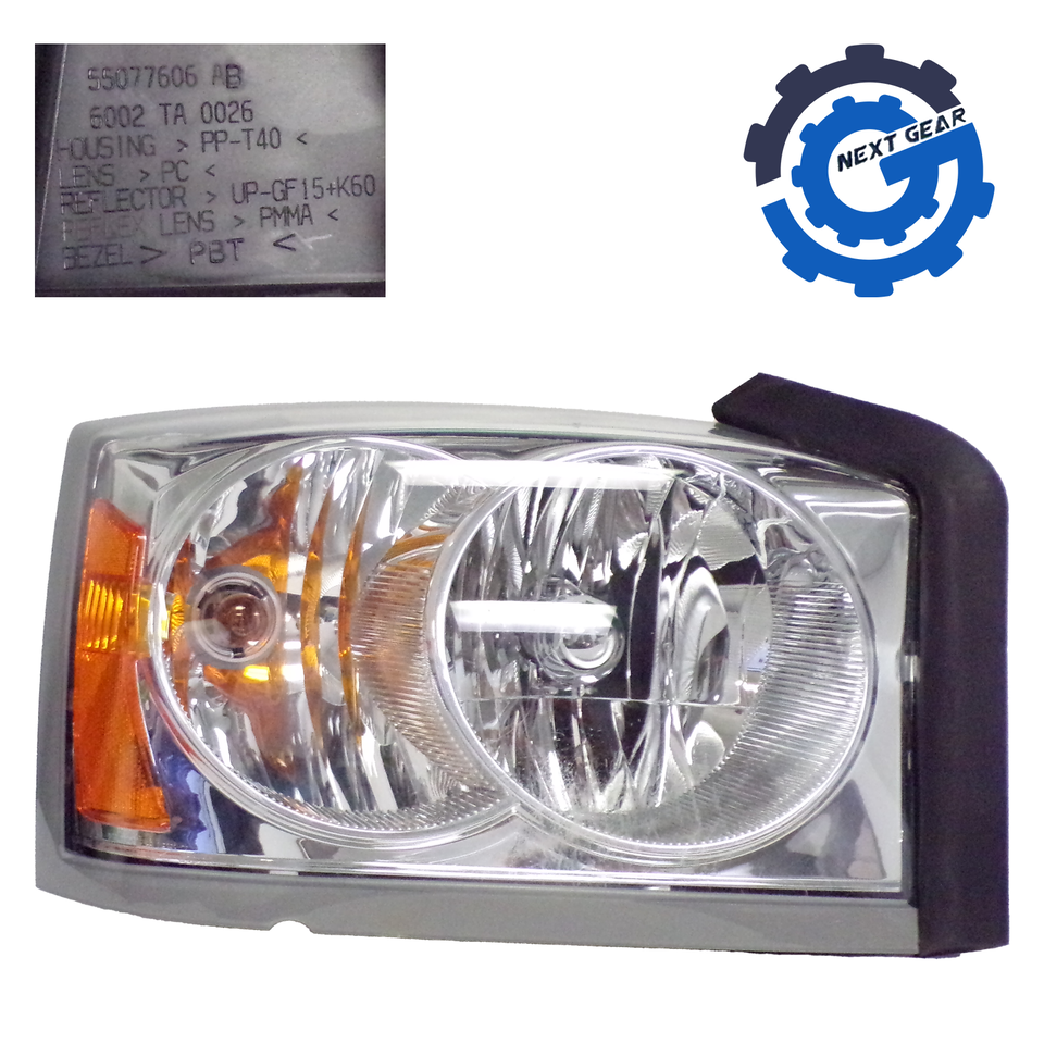 OEM Mopar Right Headlight Turn Signal Assembly 2005-2007 Dodge Dakota 55077606AB - $93.46