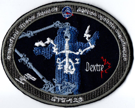 STS-123 Dextre Endeavour 21 USA Canadian Space Agency Badge Embroidered Patch - £16.23 GBP+