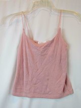 NWT Planet Gold Bungee Cord Pink Spaghetti Strap Tank XS Org $20.00 - £5.95 GBP