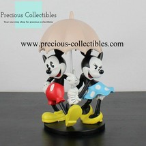 Extremely rare! Mickey and Minnie in the rain. Walt Disney statue. - $465.00