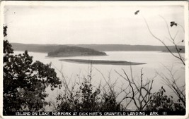 AR Island on Lake Norfolk at Dick Hirt&#39;s Cranfield Landing Arkansas Postcard Y16 - £15.98 GBP