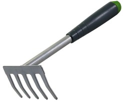 New Small Hand Rake Metal Fan Shrub Garden Border Rake 390mm P70 - €8,68 EUR