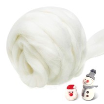 3.53Oz Wool Roving Yarn, Fiber Roving Wool Top, Wool Felting Supplies, Pure Wool - £12.78 GBP