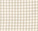 Cotton Carolina Gingham 1/8&quot; Checks Checkered Sand Fabric Print by Yard ... - £10.38 GBP