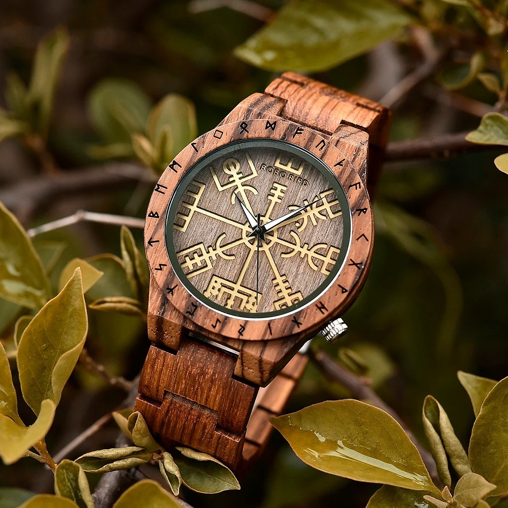 Wooden Men Watches New Design Fashion Quartz Wristwatch Top Japanese Quartz Item image 2