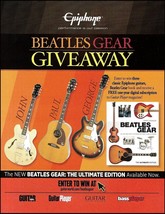 The Beatles Epiphone Guitars 2015 ad John Lennon George Harrison Paul McCartney - £3.38 GBP