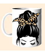Designer 11oz Mug_Girl with Beige Bun - $24.69 CAD