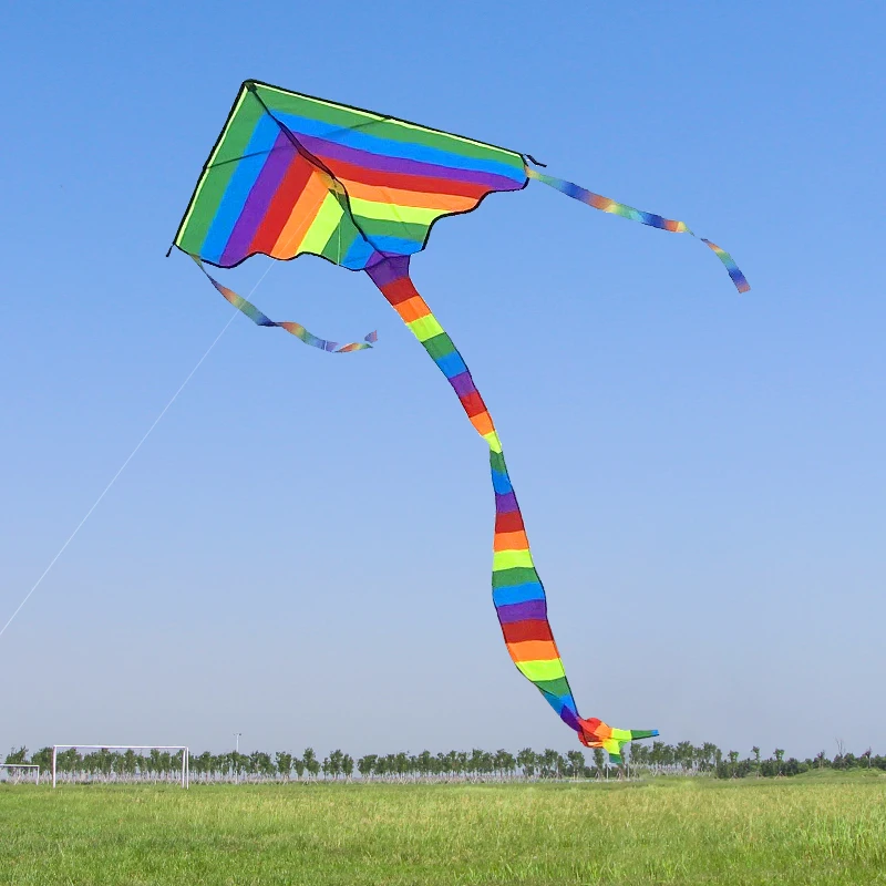 YongJian kite Delta Rainbow Kite coloring Easy to Fly Huge Kites for Kids and - £9.95 GBP