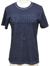 CHRISTIAN DIOR T-Shirt Top Tie-Dye Navy Blue Denim J&#39;ADIOR 8 Short Sleev... - £485.74 GBP