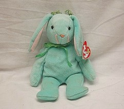 TY 1996 Beanie Baby Hippity Bunny Rabbit 4119 Swing Tag Fuzzy Plush Toy Animal - £7.78 GBP