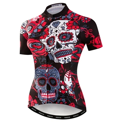 Weimo Bike Team Cycling Jersey Women Short Sleeve Cycling Clothing Black Bicycle - $38.97