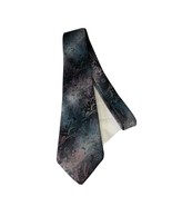 Floral Men&#39;s Neck Tie Halston III Blue Green Pink and Gray  Polyester/Si... - $260.40 MXN