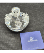 Swarovski Crystal 1996 Bird&#39;s Nest Figurine 7470 NR 50 in BOX - £35.04 GBP