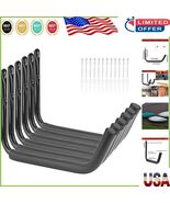 Rust-Resistant Kayak and Canoe Rack - Heavy-Duty 6 Hook Wall Organizer - $83.91 CAD