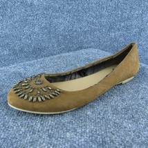 Report Tundra Women Ballet Shoes Brown Fabric Slip On Size 7.5 Medium - £19.36 GBP