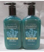 Bath &amp; Body Works Revitalizing Hand Soap Lot Set of 2 EUCALYPTUS &amp; BERGAMOT - $32.99