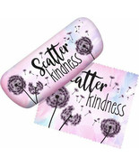 Scatter Kindness 13698 Padded Hard Eyeglass Case w/ Matching Cleaning Cl... - £11.87 GBP