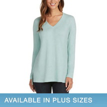 Matty M Womens V-Neck Tunic Top Size X-Small Color Mint - £27.45 GBP