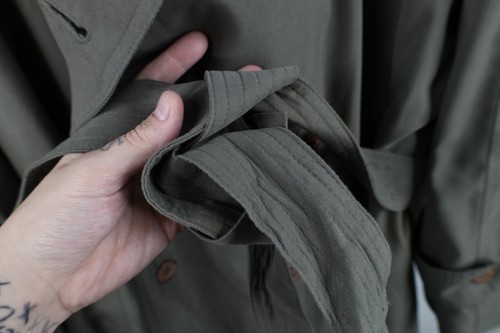 Vintage 90s Chaps Ralph Lauren Mens 44R Microfiber Belted Trench Coat Jacket Item image 6
