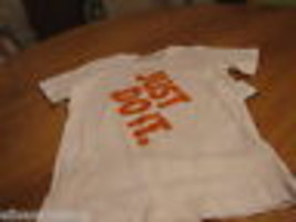 Boys youth Nike 2 toddler T shirt white basketball raised print Just do ... - £5.86 GBP
