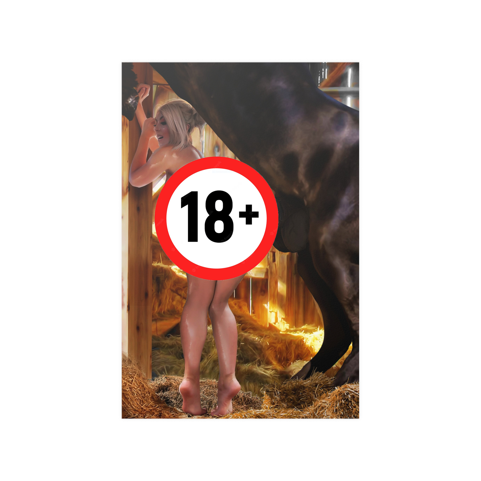 Erotic H Poster: Nigri - The Breeding Mount (2 versions)