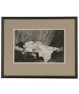 Vtg Etching Print Publio de Tommasi Golden Dreams Columbian Exposition 1893 - $71.46 CAD