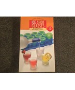 Ice Shots Set of 12 Ice Mold Shot Glasses W/ Serving Tray Just Freeze Lu... - £8.21 GBP