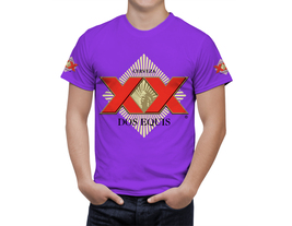 Dos Equis Beer Violet T-Shirt, High Quality, Gift Beer Shirt - £25.27 GBP