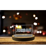 LED Base included | Jordan - Names Art 3D Engraved Crystal - $25.99+