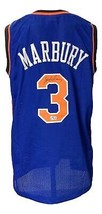 New York Stephon Marbury Unterzeichnet Eigener Blau pro-Style Basketball Trikot - £123.66 GBP