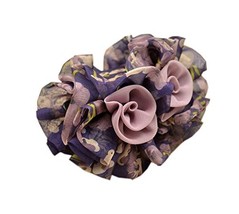 Graceful Chiffon Flower Hair Claw Clip Hair Accessories for Womens Girls, Lavend