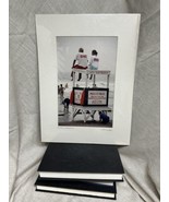 Vintage Signed Photograph Ocean City Beach Patrol Jersey Shore W Mat Lif... - $37.40