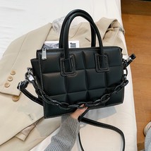  Plaid Chain Crossbody Bags for Women 2022 Fashion High Quality Pu Leather Desig - £41.24 GBP