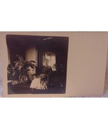 Older Women Sitting In The Parlor With Her Plants Real Photo Postcard 1900s - $6.99
