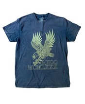 Akoo Brand Mens Size Large Navy Graphic Eagle T-Shirt - £18.20 GBP