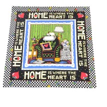 Mary Engelbreit Home is Where the Heart Is Cotton Fabric and Coordinating Piece - $36.83